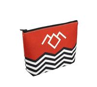 TV Show Inspired Red Black & White Welcome to Twin Peaks Canvas Makeup Bag (Twin B&W Bag EU)