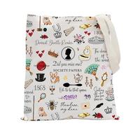 TV Show Inspired Shoulder Bag TV Show Fans Gift Spilling The Tea TV Show Merchandise Book Lover Gift (SOCIETY PAPERS UK)