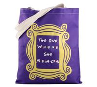 TV Show Inspired Tote Bag The One Where She Reads Reusable Grocery Shopping Bag Friends Gift Friend Merch (One Read Tote)