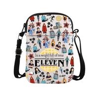 TV Show Merch Gift Eleven Gift TV Series Upside Down Gift In A World Full of Tens Be an Eleven Crossbody Bag for Fans (Eleven Cross)
