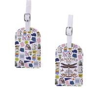 TV Show Merch Luggage Tag for TV Show Fans Dragonfly Luke’s Coffee Diner Gift Connecticut Fall Gift (Dragonfly Tag)