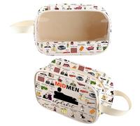 TV Show Merchandise Don Draper Lover Gift TV Series Clear Makeup Zipper Pouch (MadBagm)