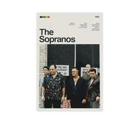 Tv Show Poster The Sopranos Posters (33) Canvas Poster Bedroom Decor Sports Landscape Office Room Decor Gift Unframe-style 12x18inch(30x45cm)