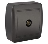 TV Socket Graphite Surface Mural Series