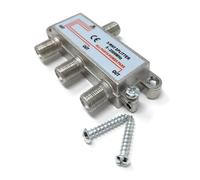 TV Splitter F-Type Screw-on Connectors RF Coaxial