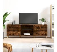 vidaXL TV Cabinet Smoked Oak 150x30x50 cm Engineered Wood