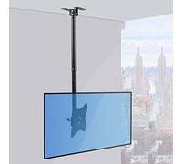 TV Stand Ceiling TV Bracket TV Ceiling Mount for 14" to 42" TVs Telescoping Adjustable Height Pole Supports Up to 35kg/77lbs Max 200x200mm,OneColor-0.5-1m