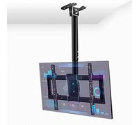 TV Stand Ceiling TV Mount, Adjustable Height Telescoping Ceiling TV Bracket, Fits 32-90inch LCD Flat Screen TVs, Metal Expansion Screw Fixing