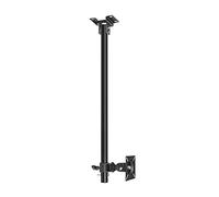 TV Stand Ceiling TV Mount, Metal Expansion Screw Fixing Rotation Tilting Ceiling TV Bracket, Fits 12-27 Inch Flat Panel TV, Up to 100x100mm,Single Screen,Single Screen