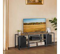 TV Stand Entertianment Center with Shelves, Brown