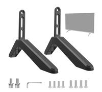 TV Stand Feet - Adjustable Height Base, Aluminium Alloy | Non Slip Support for Television Installation, Stable Stand with Floor Protection for Living Room, Viewing Area