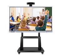 Tv Stand Floor Tv Stand Height Adjustable For Large 50 65 70 75 Inch Tv, Heavy Duty Floor Rolling Tv Cart With 3 Storage Shelf & Wheels, Loads 150Kg Beautiful S