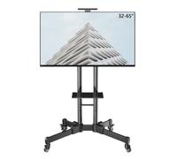 Tv Stand For Dining Room Mobile TV Cart For 13 To 50 Inch Screens, Adjustable Height And Angle Floor TV Stand, Rolling Stand, Max VESA 600 * 400mm Tv Bracket For Home
