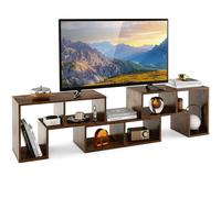 TV Stand for TVs up to 65 Inches Free Combination Adjustable TV Cabinet Center COSTWAY Brown One Size