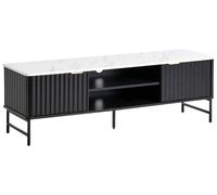TV Stand GLASTONBURY White Marble