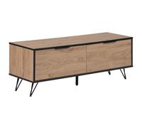 Beliani Industrial Tv Stand Halston Brown/ Black