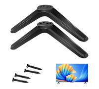 TV Stand Legs, Universal Tv Stand Base Stand Base for 32 40 49 50 55 Inch Flat Screens, Black Pedestal Feet for Most Smart Television Table Desk, Non-Slip Table Top Stand With Screws Home Office