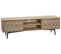 Beliani Modern Tv Stand Torvi Light Brown