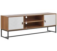 TV Stand NUEVA Light Brown/ White
