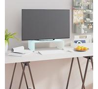 TV Stand/Monitor Riser Glass Green 40x25x11 cmEntertainment Centres & TV Stands