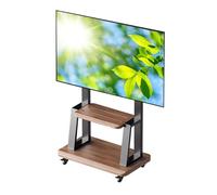 TV Stand Mount for 32-110 Inch LCD/LED TVs, Heavy Duty Mobile Cart Holds Up to 1080 Lbs, Compatible with Flat & Curved Screens