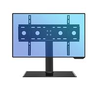 TV Stand Mount, Universal Table Top TV Stand With Explosion Proof Gasket, Tabletop TV Base With Triple Anti off Protection, Fits 32-55 Inch TVs (Black)