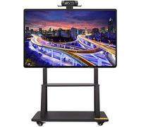 Tv Stand Pedestal Bracket Tv Cart Stand Plasma Lcd Led Flat Screen Panel With Wheels Mobile Fits,32-70 Inch Tv Stand With Tary,Black,Load 105 Kg Beautiful Scene