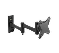 TV Stand - Swivel and Tilt Bracket for Screens from 13 to 27 Inches, Made of Metal, Suitable for Wall Mounting, Black.