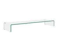 vidaXL Tv Stand/monitor Riser Glass Green 110x30x13 cm, Green