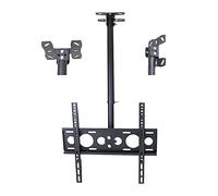 TV Stand tv Wall Mount Adjustable Wall Ceiling TV Mount, for 32-55 Inch Flat and Curved TVs Up to 50kg, Mount On Flat Roofs Or Sloping Ceilings(3m)