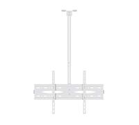 TV Stand Tv Wall Mount TV Ceiling Mount Adjustable Bracket Fits Most LED Flat Screen 40 to 60 Inch Up to 50kg 400x600mm White,2.5m
