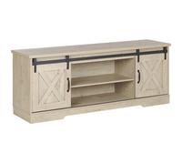 Beliani Rustic Tv Stand Ulan Light Brown