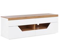 Beliani Tv Stand Cheval Brown/ White