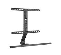 TV Stand with Bracket LCD TV Universal Base Height-adjustable Desktop Stand ±35°rotating Desktop TV Mount Base for Most 37-75 Inch Flat Screen TVs, Supports Up to 77lbs T