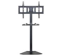 TV Stand with Shelf, Adjustable Height & Swivel Mount for 32-70 Inch Plasma/LCD/LED TVs, Stylish Display Holder, Perfect for Living Room & Office Decor