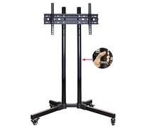 TV Stands Mobile with Mount Bracket, Rolling TV Cart for 32 35 40 42 43 45 50 55 60 65 Inch Flat Sn TVs, Swivel Height Adjustable Beautiful Scenery