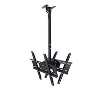TV StandTV Ceiling Mount Ceiling TV Bracket Fits Most 32-60 Inch LED Plasma Panel Display with Max 400x400mm Telescoping Adjustable Height Pole,0.5-0.85m