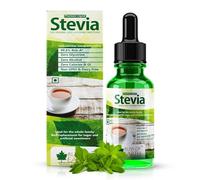 TV Stevia Liquid Drops Sugar free Zero Calorie Diabetic and Keto Friendly Sugar Substitute Glycerin Free 99.8% REB Glass Bottle Pack 30ml