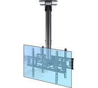 TV table, Multifunction Dual TV Ceiling Mount, Fits 32-55inch LED Sn Display, Tilt, Swivel And Height Adjustable, Easy To Assemble TV Mount TV Stand