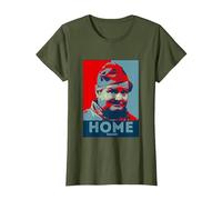 TV Times Benny Hill Home Guard T-Shirt, Women, Olive Green, Medium