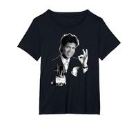 TV Times Cliff Richard TVT Award T-Shirt, Women's Plus, Black, 6X