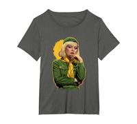 TV Times Debbie Harry Blondie in A Girl Guide Uniform T-Shirt, Women's Plus, Asphalt Grey, 2X