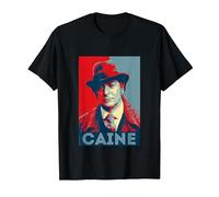 TV Times Michael Caine in Jack The Ripper T-Shirt, Men, Black, 3X-Large