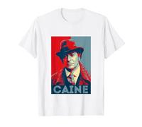 TV Times Michael Caine in Jack The Ripper T-Shirt, Men, White, 3X-Large