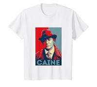 TV Times Michael Caine in Jack The Ripper T-Shirt, Youth, White, 2T