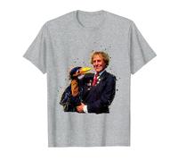 TV Times Rod Hull with Emu 1989 T-Shirt, Men, Heather Grey, 4X-Large