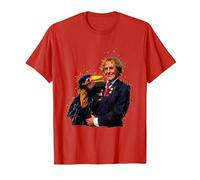 TV Times Rod Hull with Emu 1989 T-Shirt, Men, Red, X-Large