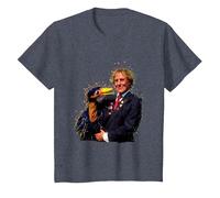 TV Times Rod Hull with Emu 1989 T-Shirt, Youth, Heather Blue, 4T