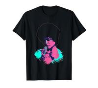 TV Times Singer Eartha Kitt 1973 Pop Art Stylised T-Shirt, Men, Black, Large