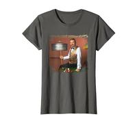 TV Times Snooker Player John Virgo from The Big Break T-Shirt, Women, Asphalt Grey, X-Large